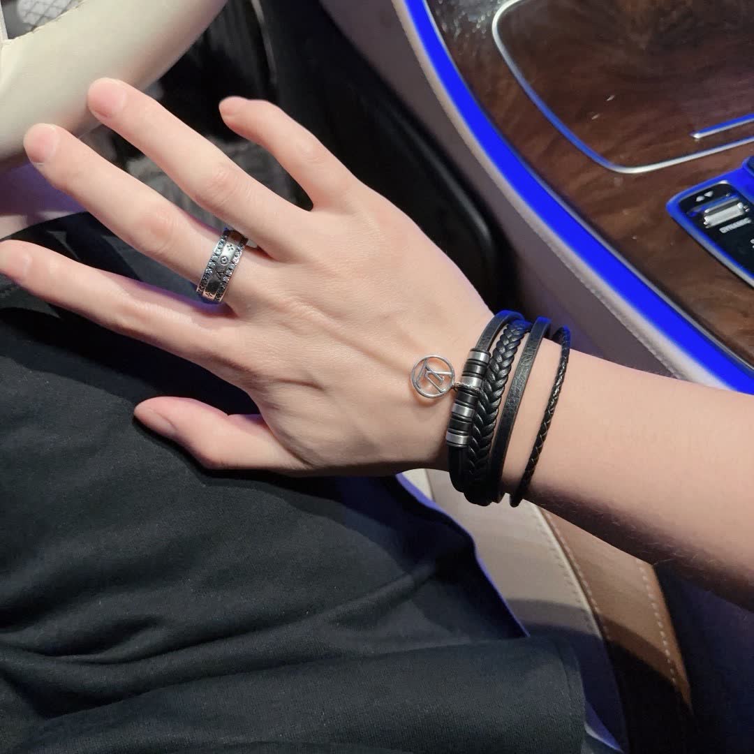 Louis Vuitton Leather Bracelet